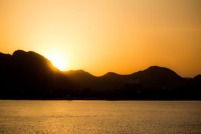 Golden Hour glow at Fateh Sagar Lake